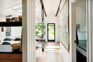 The Red Summer House With The Lush Garden At Asnæs