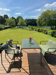 Lakeside House With Private Pier At Ry Møllesø