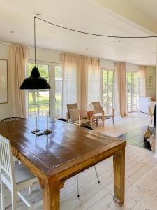 Wood Home With Fireplace And Nordic Design