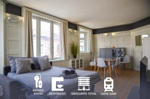 Appartements 46 m2, Centre, Gare 600m, Prox Lille, Nespresso : photos des chambres