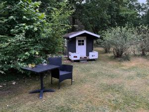 Fredfyldt Hjem Omgivet Af Marker Og Skov