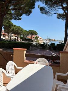 Appart en RDC avec grandre terrasse sur la Marina