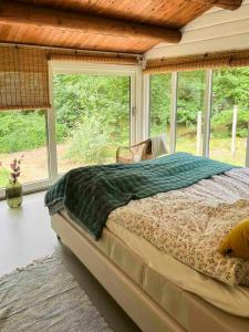 Idyllic Log Cabin Close To Forest And Kattegat