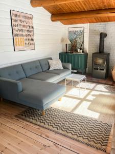 Idyllic Log Cabin Close To Forest And Kattegat