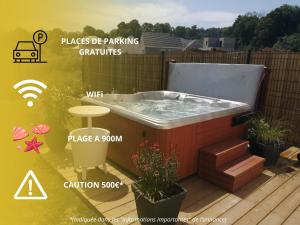 Maisons de vacances La Regate du Plaisir- Jacuzzi prive, Plage a 900m : Maison 2 Chambres