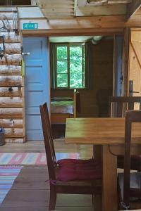 Loghouse cabin in the Kočevje forest 