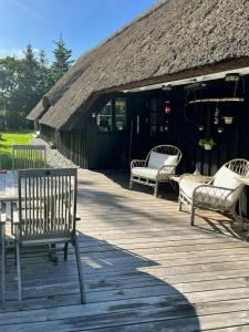 Thatched Roof House Near Boeslum Beach