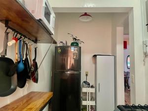 Habitación en casita de las lámparas con cama doble