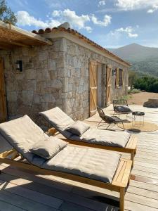 Maisons de vacances Stone Sheepfold With Sea View In Corsica : photos des chambres