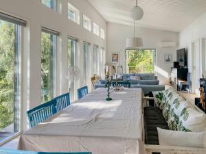 Modern Glass House With A View Over Lake Lejondal