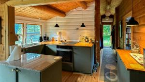 Log House With A View Near Korshage