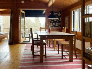 Norwegian Log Cabin Near Beach And Nature