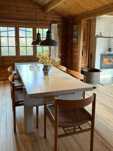 Log House In The First Row At The Sejerø Bay