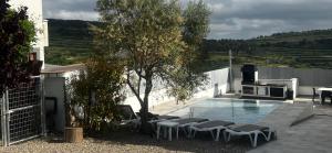 Villa Oasis entre Viñedos cerca de Barcelona con A A y piscina climatizada