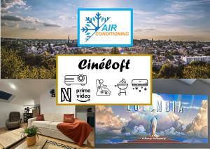 Appartements CINELOFT Gare, Cinema, PS5, Air Conditioning, Massage, Netflix, Prime Video : photos des chambres