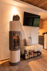 Birkenchalet, idyllisch am Waldrand mit Sauna und Kamin