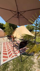 Glamping La Yurta nel Verde luxe ingerichte 6persoons Belltent