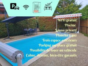 Independent F2 pool sauna garden