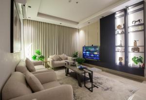 Luxurious two-bedroom apartment compound Al Malqa district