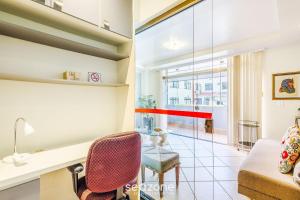 Apt completo com varanda, Setor Sudoeste - POR0017