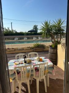 Les terrasses de la piscine