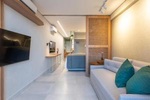 FLAT pé na areia frente mar com vista incrível, HYDE PARK 103