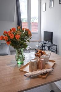Appartements Le Nid vue et detente a Etienne : photos des chambres