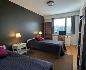 Nice and spacious apartment in center - own carport and private sauna