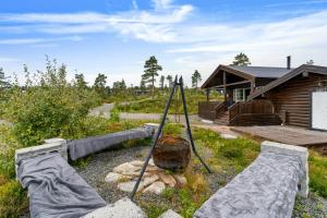 Fredfyldt Hytte Med Udsigt Og Jacuzzi I Blefjell