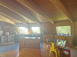 Maisons de vacances Dome en bois avec Piscine et sa Vue seine et foret : photos des chambres