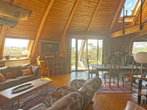 Maisons de vacances Dome en bois avec Piscine et sa Vue seine et foret : photos des chambres