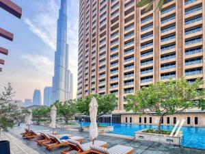 Luxurious Studio Flat with Burj Khalifa Views
