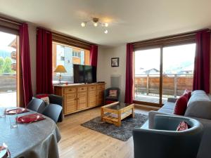 Appartement 6 pers, 50m des pistes, centre, terrasse 48m², parking, WiFi - Les Gets - FR-1-623-1