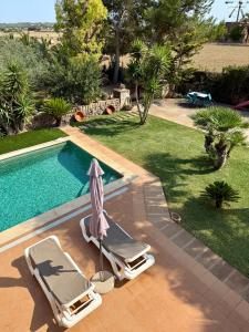 Casa rural, finca rústica con piscina Cas Padrins de Campos, Mallorca