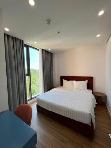 Hillside apartment sunset town city