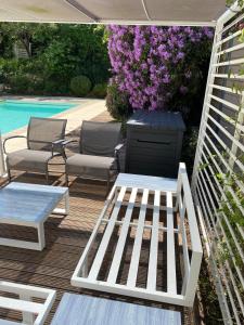 Maisons de vacances Maison en Pierre - piscine - jacuzzi : photos des chambres