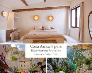 CASA ANANTA Appartements bien-etre aux portes du Verdon Refuge slow Life et sensoriel jusqu a 12 pers : photos des chambres