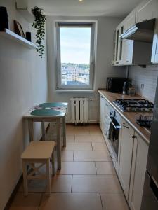 Mieszkanie w centrum z widokiem na miasto i z parkingiem