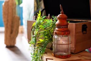 Appartements La Caliente love room glamour balneo en duo : photos des chambres