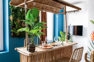 Appartements La Caliente love room glamour balneo en duo : photos des chambres