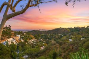Enchanting Gated Hollywood Hills Oasis with Tranquil Treet-Top Views, Outdoor Living Room and Patios, Magical Zen Garden, Plus Bonus Romantic Guest House and Free Garage in LAs Most Desirable Central Serene Area, Sleeps 8-10