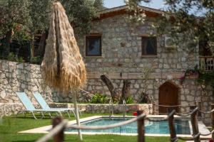 Stone House with Pool Among Olive Trees in Kabak