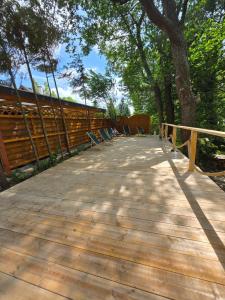 Nowy domek drewniany Tu Mi Dobrze w Lubkowie z plażą