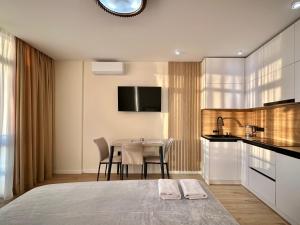 Stylish studio with a sea view