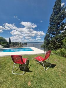 Casa con hermosa vista al lago