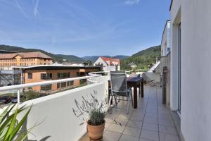 Lumineux, terrasse ensoleillée, vue panoramique