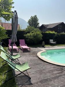 Maisons de vacances Doussard maison avec piscine 7pers : photos des chambres