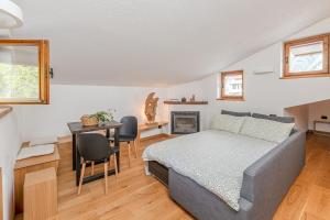 Nest-home in front to Mont Blanc