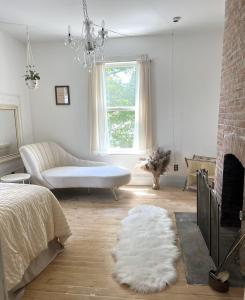 Cozy Bedroom With Fireplace