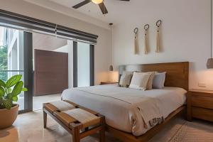 Apartamento de diseño bohemio de 2 dormitorios con enorme piscina en la azotea